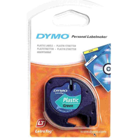 Dymo 721640 Letratag Plastik Etiket 12Mmx4M Yeşil