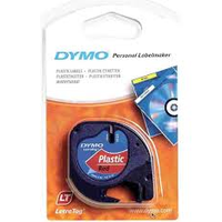 Dymo 721630 Letratag Plastik Etiket 12Mmx4M Kır.