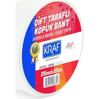 Kraf 5025G Çift Taraflı Köpük Bant 25Mmx5M