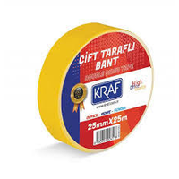 Kraf 2525G Çift Taraflı Bant 25Mmx25M