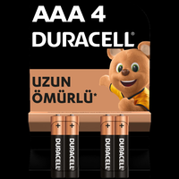 Duracell Alkalin Aaa İnce Kalem Pil 4Lü