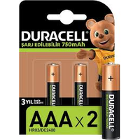 Duracell 750M Şarj Edilebilir Aaa İnce Kal Pil 2Li