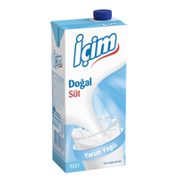 İçim Süt Yarım Yağlı 1000 Ml X 12 Adet