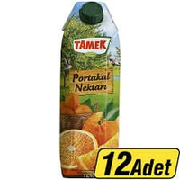 Tamek Portakal Nektar 1 Lt X 12 Adet