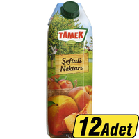 Tamek Şeftali Nektar 1 Lt X 12 Adet