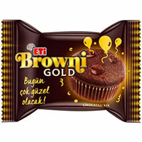 Eti Brownie Gold Çikolatalı Kek 45 Gr 24'Lü Koli